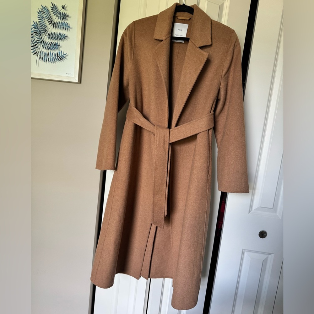 Mango Wool Coat with Handmade Belt